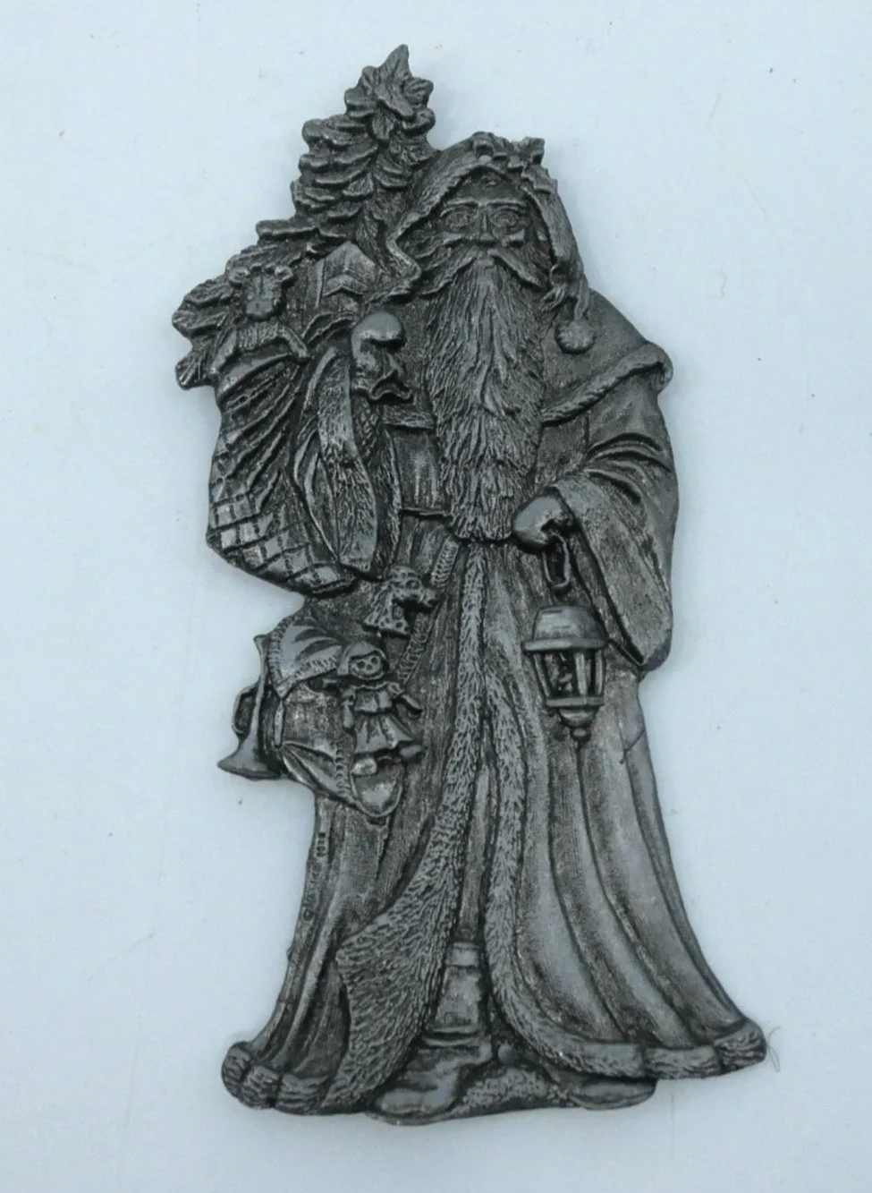 Metzke 1990s Santa Claus St Nicholas Pewter Factory Sample Unfinished Production